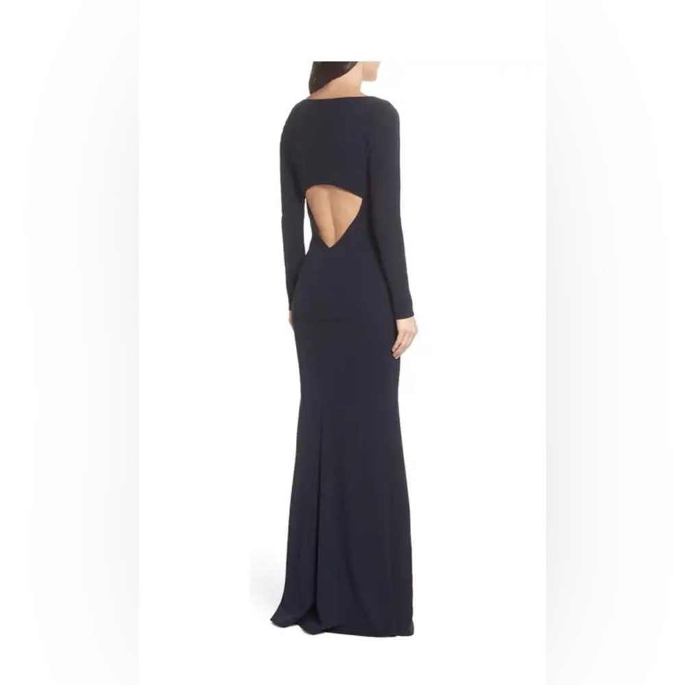 Katie May Cleo Long Sleeve Cutout Back Gown NWT SIZE XS - Picture 4 of 16